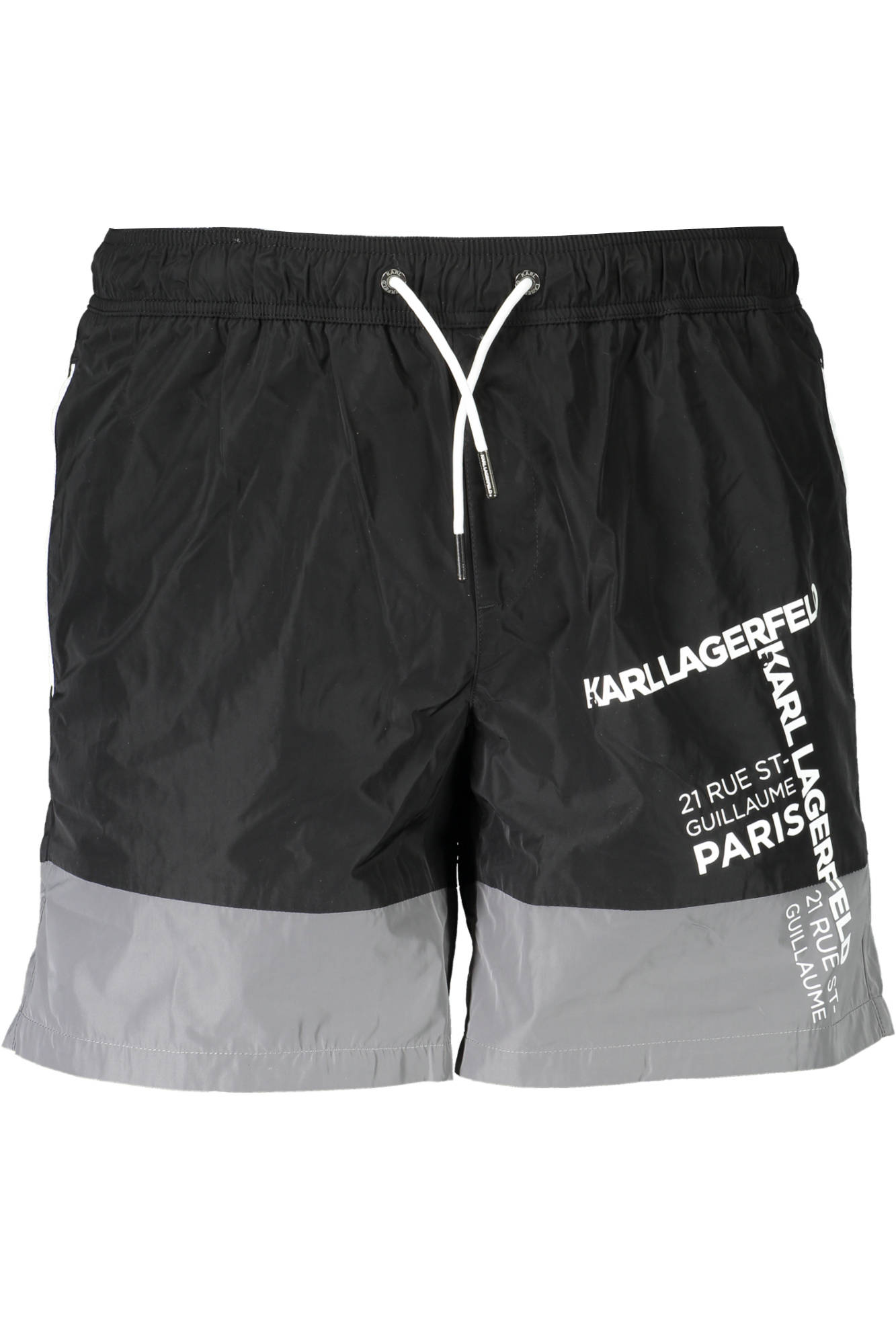 KARL LAGERFELD BEACHWEAR SWIMSUIT PARTS UNDER MAN BLACK