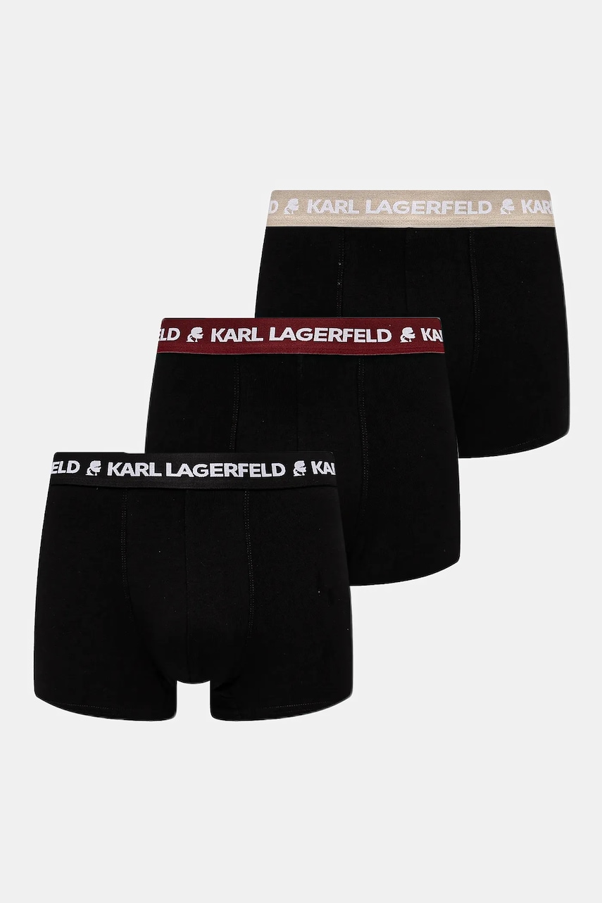Karl Lagerfeld  boxerky pánské bavlněné s elastanem 3-pack
