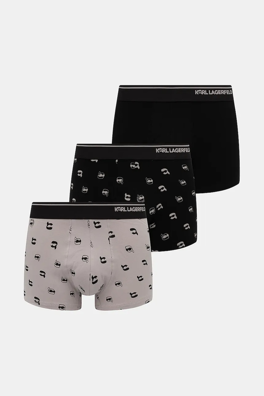 Karl Lagerfeld  boxerky pánské bavlněné s elastanem 3-pack