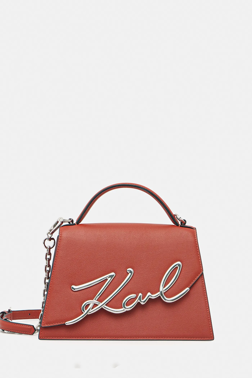 Karl Lagerfeld  crossbody kabelka dámská kožená K/SIGNATURE