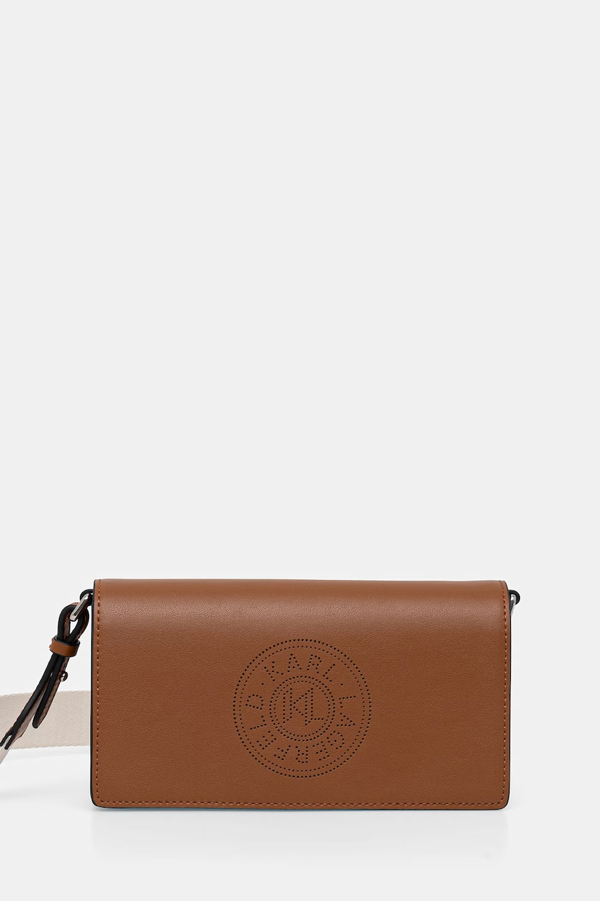 Karl Lagerfeld dámská kožená crossbody kabelka K/CIRCLE