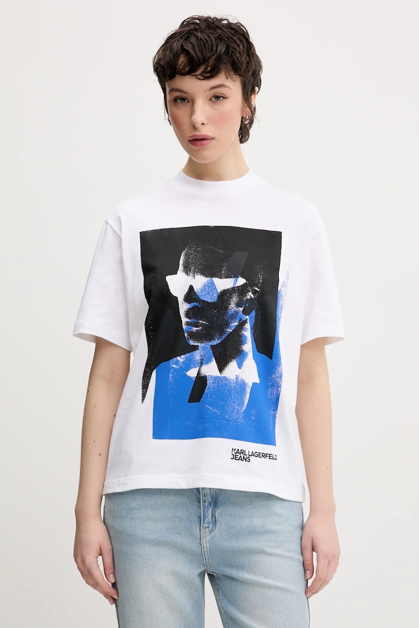 Karl Lagerfeld Jeans  Bavlněné tričko