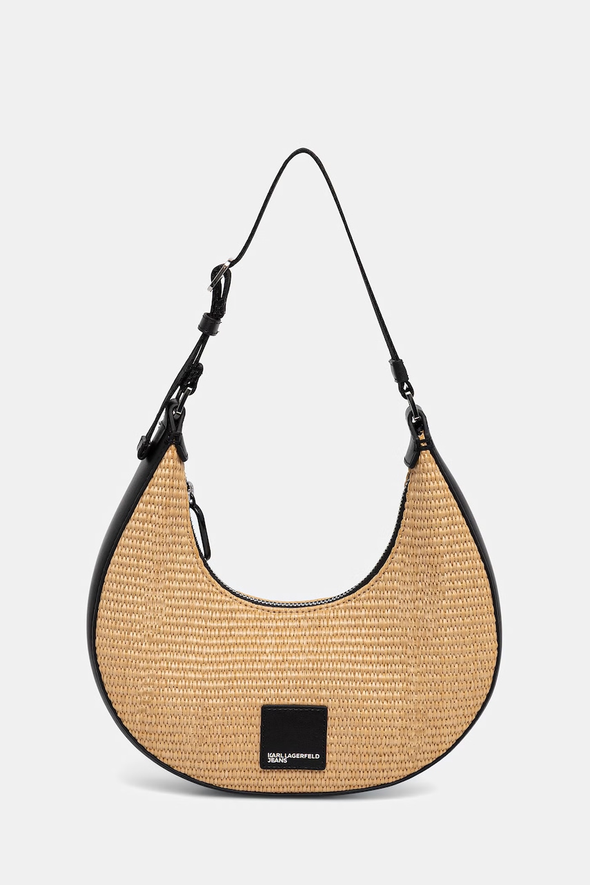 Karl Lagerfeld Jeans kabelka rohlík dámská pletená