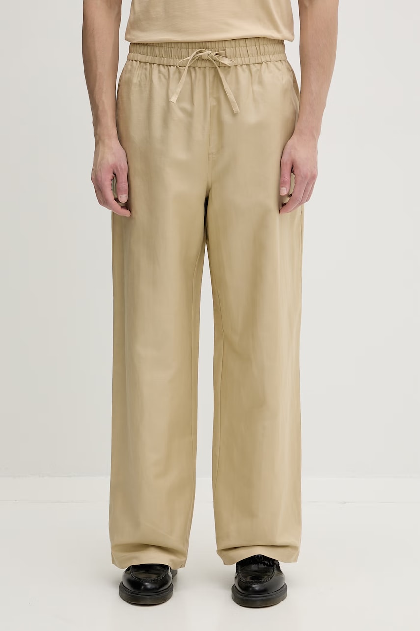 Karl Lagerfeld Jeans kalhoty pánské se lnem