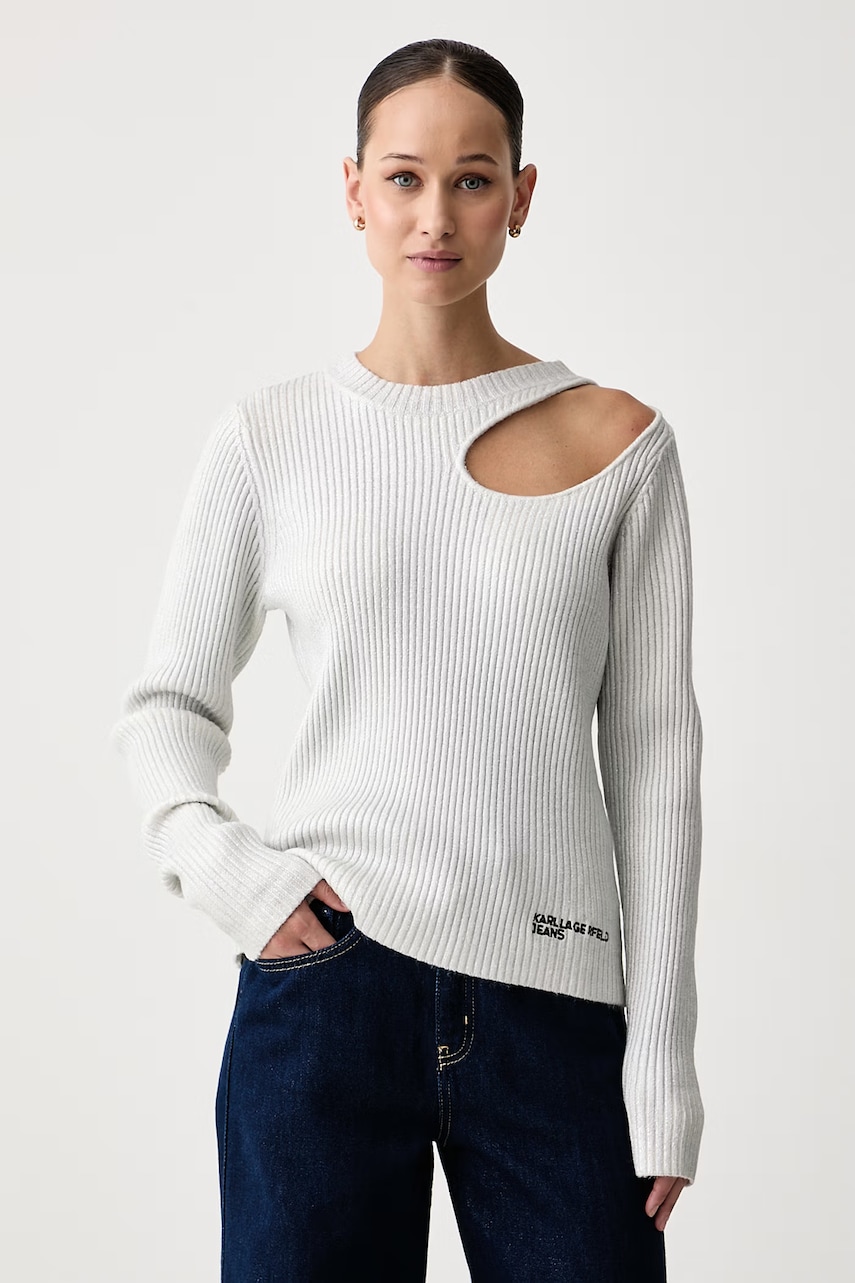 Karl Lagerfeld Jeans  svetr dámský s vlnou