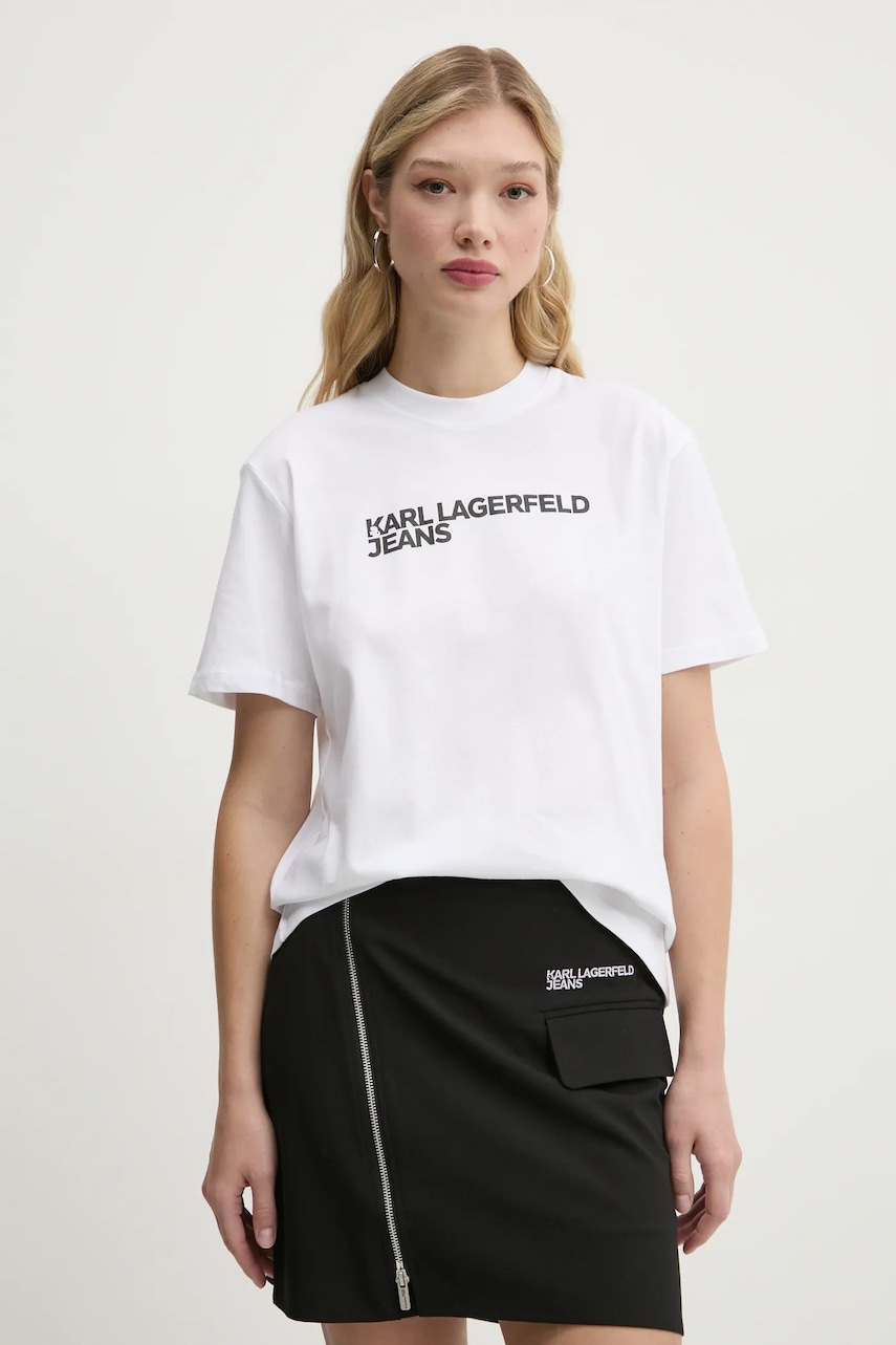 Karl Lagerfeld Jeans  tričko dámské bavlněné