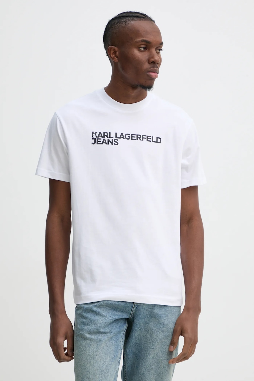 Karl Lagerfeld Jeans  tričko pánské bavlněné