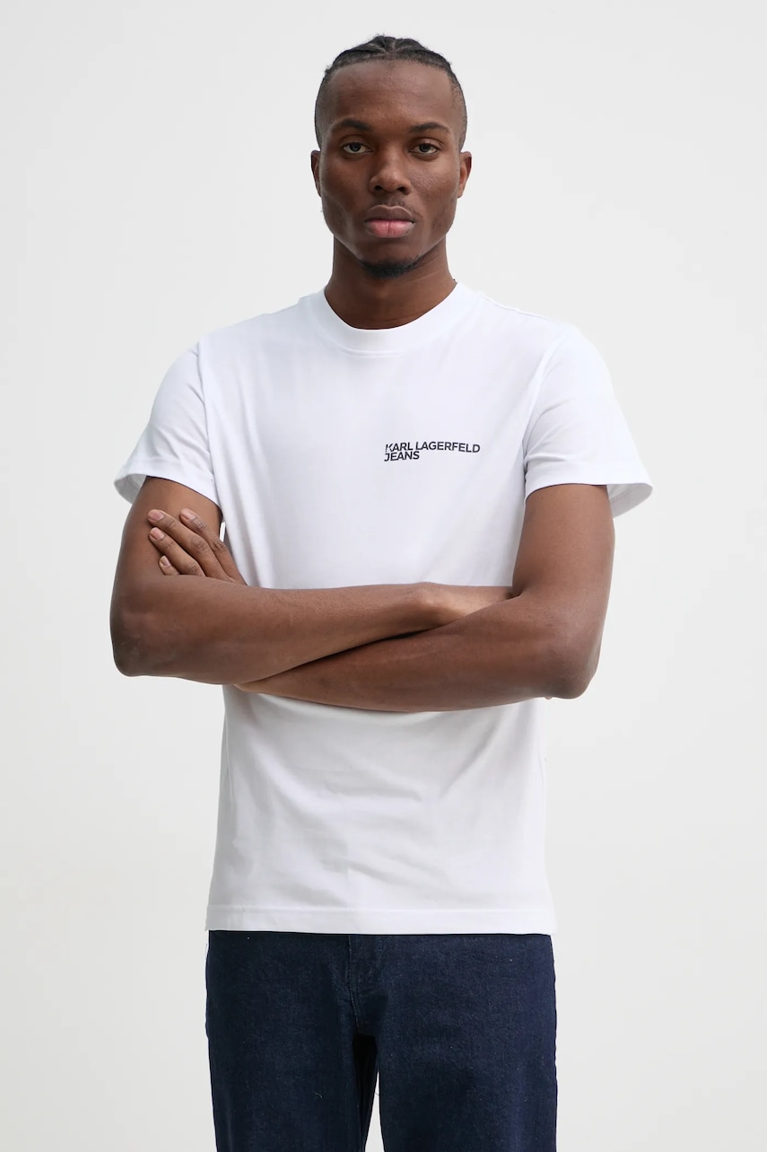 Karl Lagerfeld Jeans  tričko pánské bavlněné