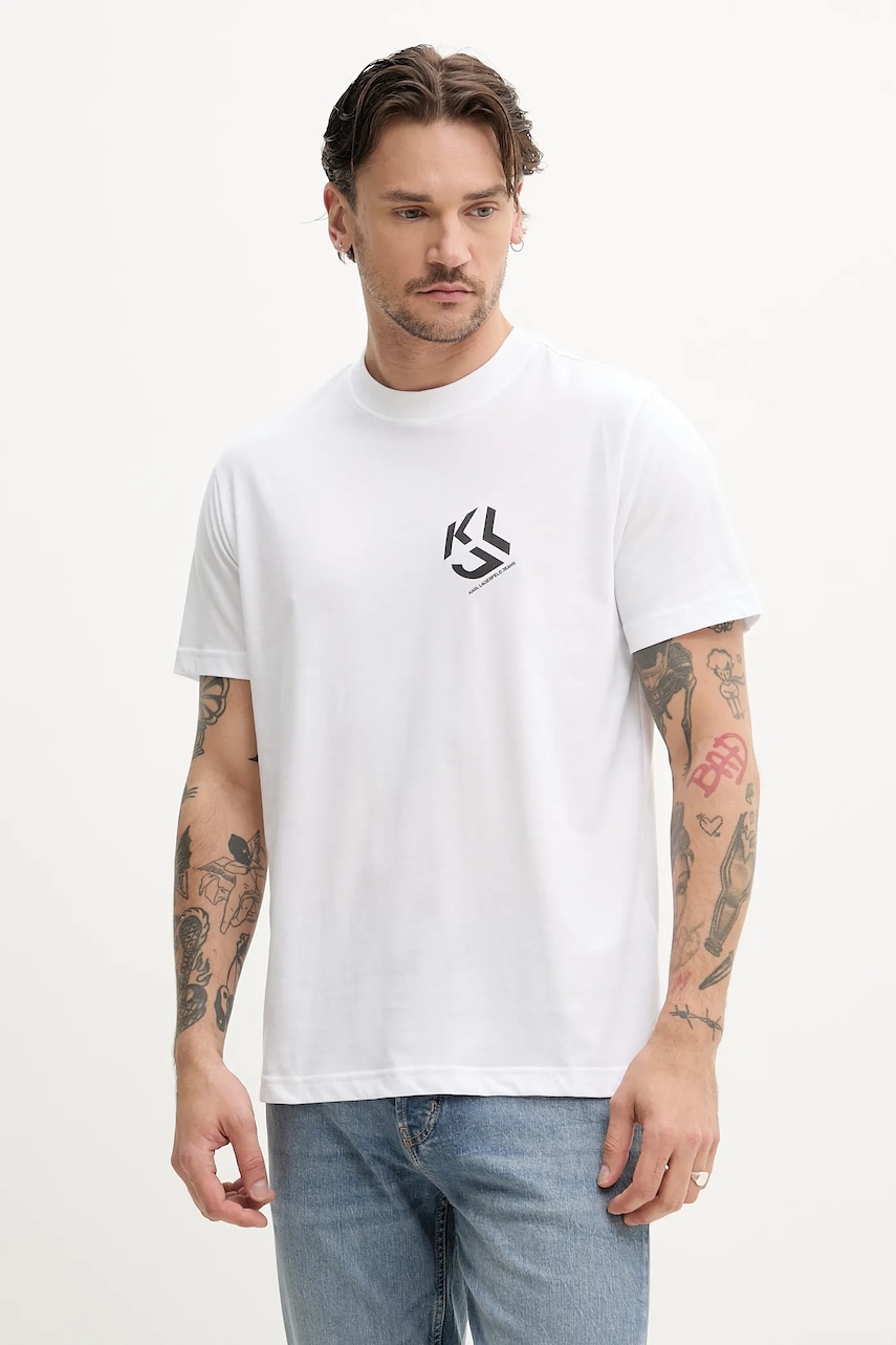 Karl Lagerfeld Jeans  tričko pánské s bavlnou