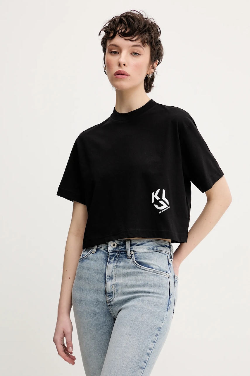 Karl Lagerfeld Jeans  tričko s bavlnou