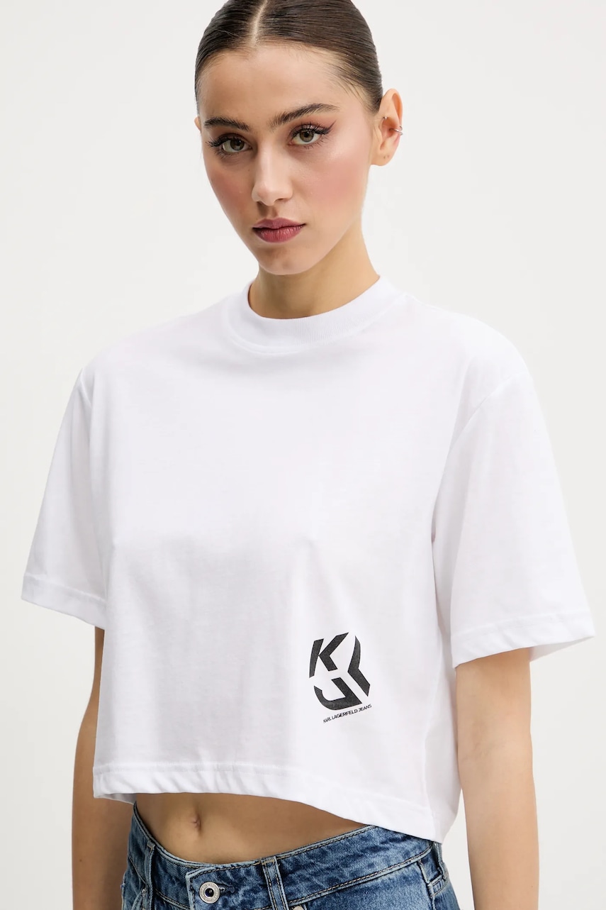 Karl Lagerfeld Jeans  tričko s bavlnou