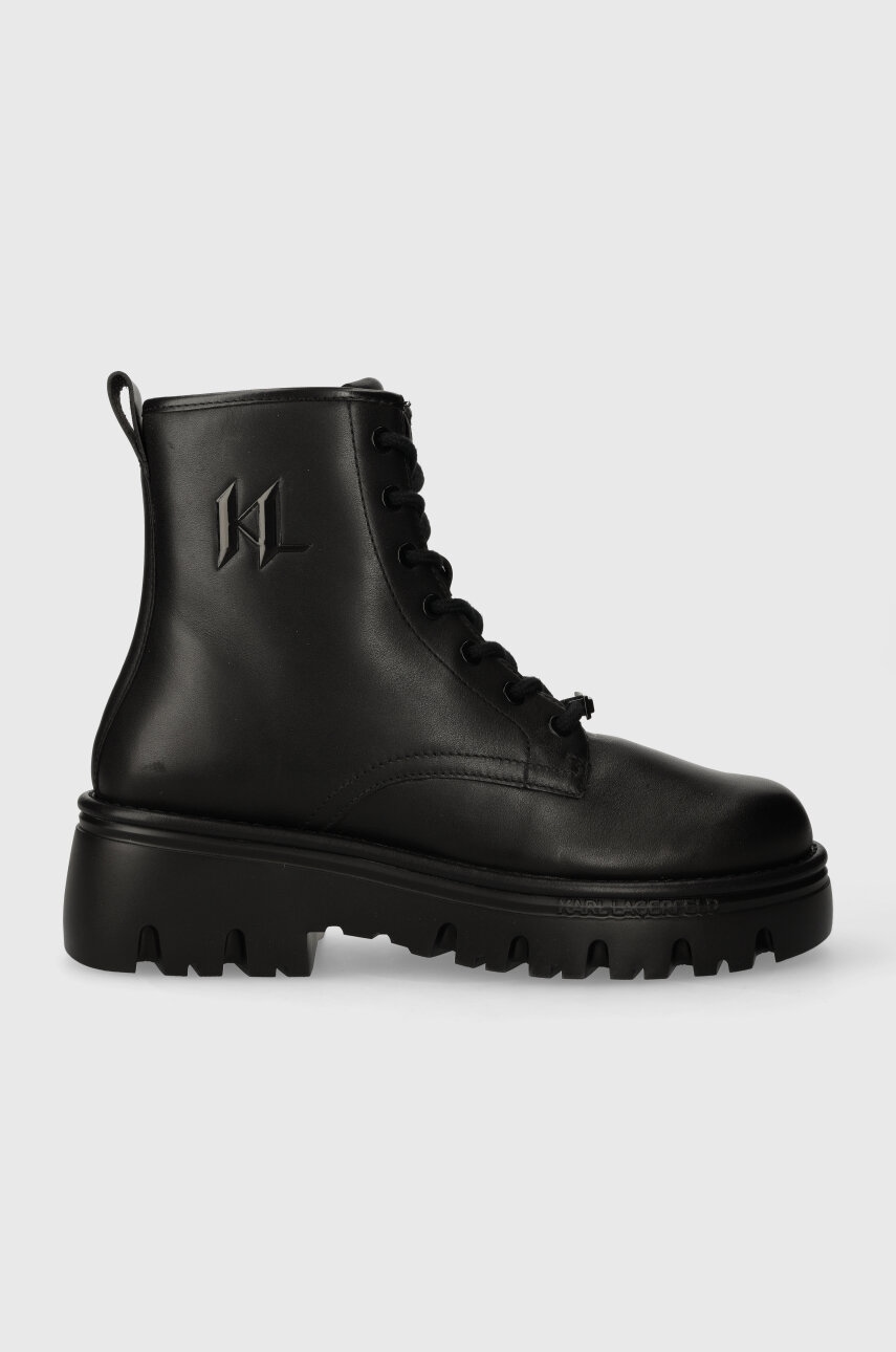 Karl Lagerfeld  Kožené trapery  KOMBAT KC