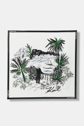 Karl Lagerfeld malý dámský hedvábný šátek K/SIGNATURE