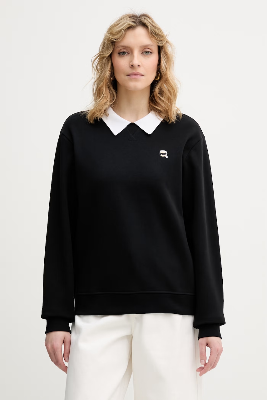 Karl Lagerfeld mikina dámská bavlněná IKON