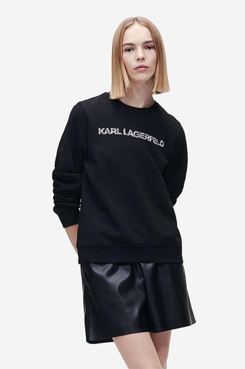 Karl Lagerfeld  Mikina  Elongated Logo Zebra Sweat 221W1815 999