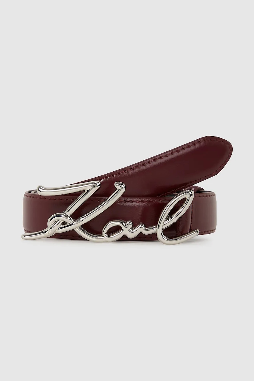Karl Lagerfeld  pásek dámský kožený K/SIGNATURE