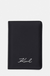 Karl Lagerfeld pouzdro na pas dámské kožené K/SIGNATURE