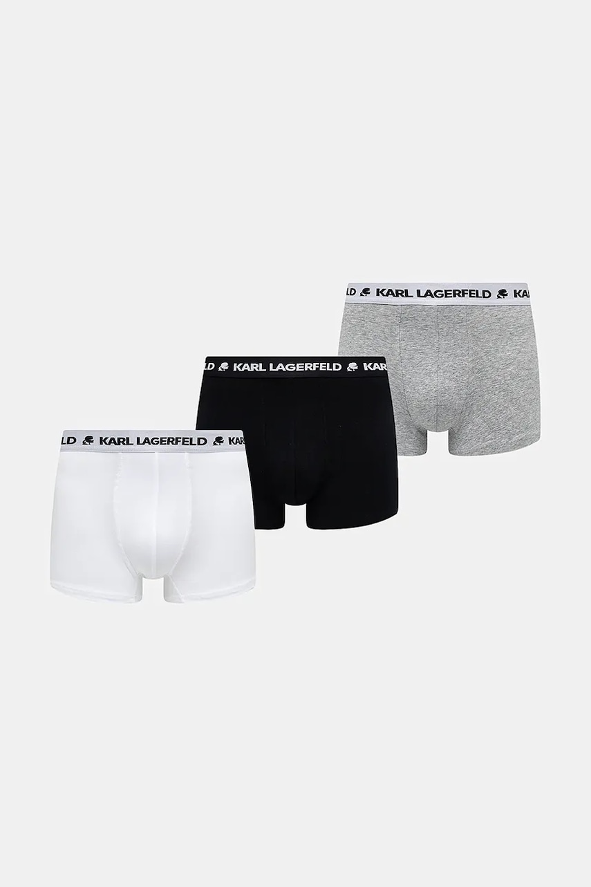 Karl Lagerfeld  přiléhavé boxerky pánské bavlněné s elastanem 3-pack