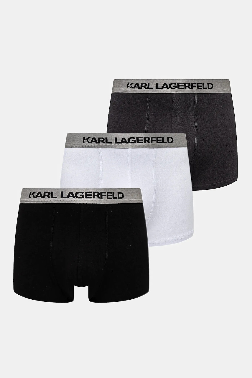 Karl Lagerfeld  přiléhavé boxerky pánské bavlněné s elastanem 3-pack
