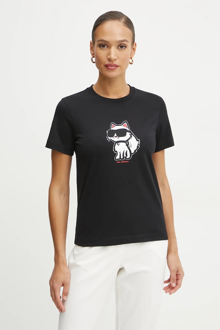 Karl Lagerfeld  tričko dámské bavlněné IKON SKETCH