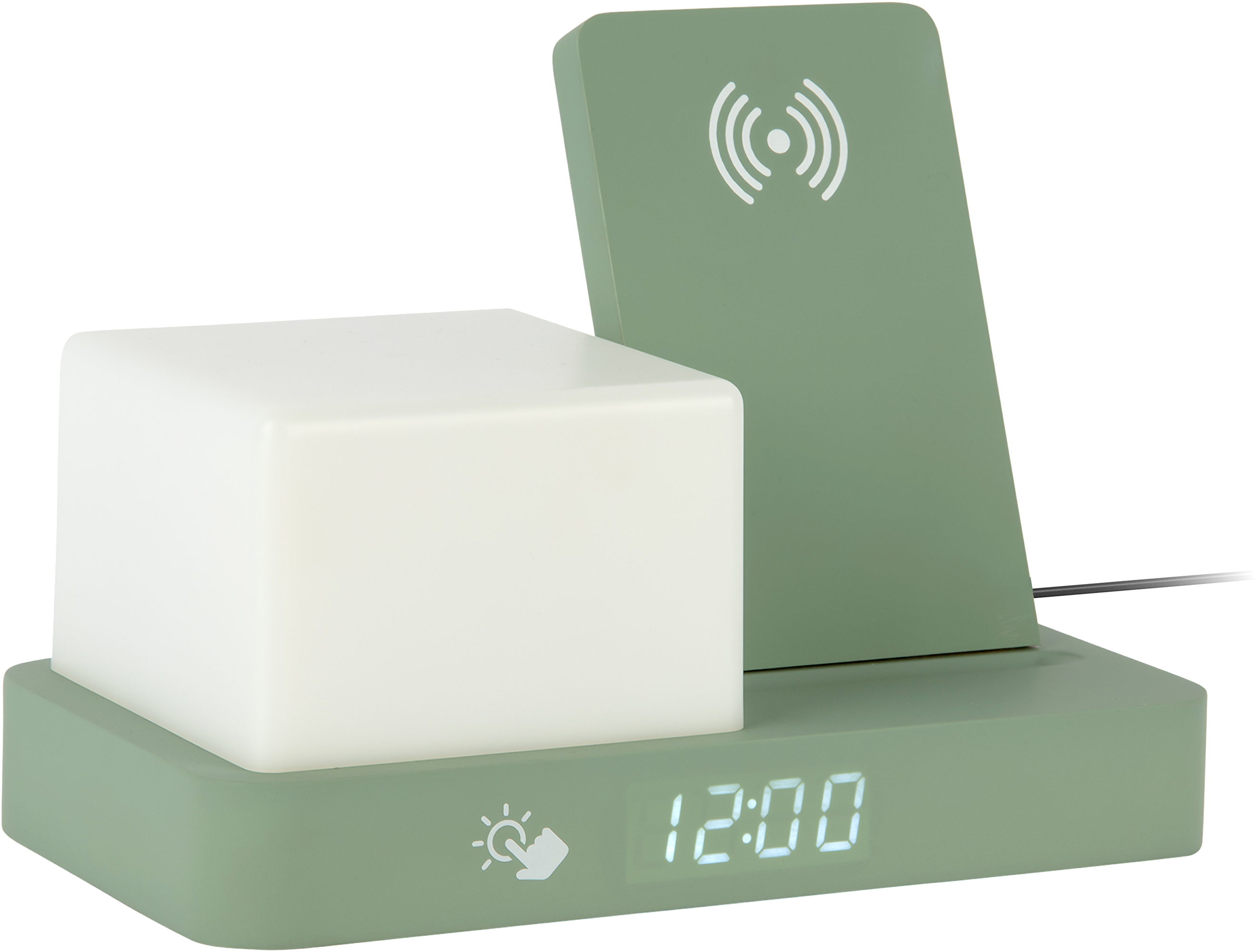 Karlsson Digitální stolní hodiny s lampou a nabíječkou 6079GR