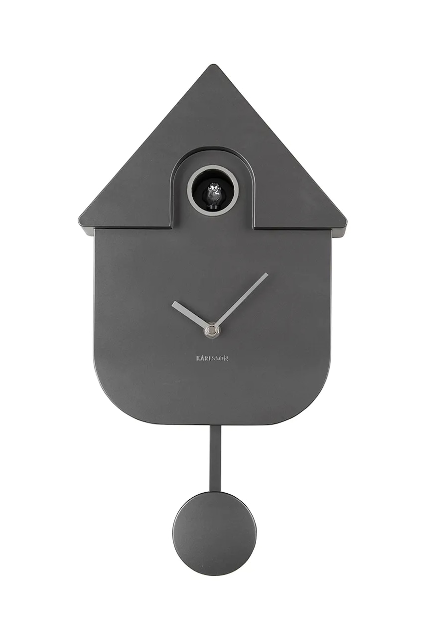 Karlsson  Kukačkové hodiny  Modern Cuckoo Metallic