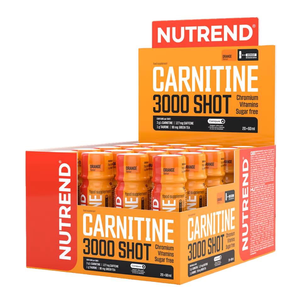 Karnitin Nutrend Carnitine 3000 SHOT 20x60 ml pomeranč
