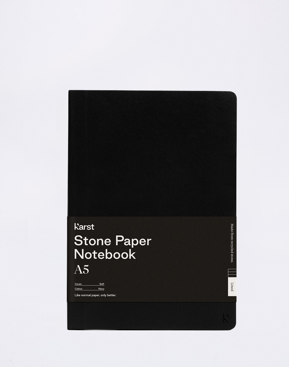 Karst Softcover Notebook A5 Black