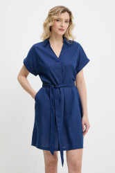 Kašmírové šaty Answear.LAB tmavomodrá barva, mini