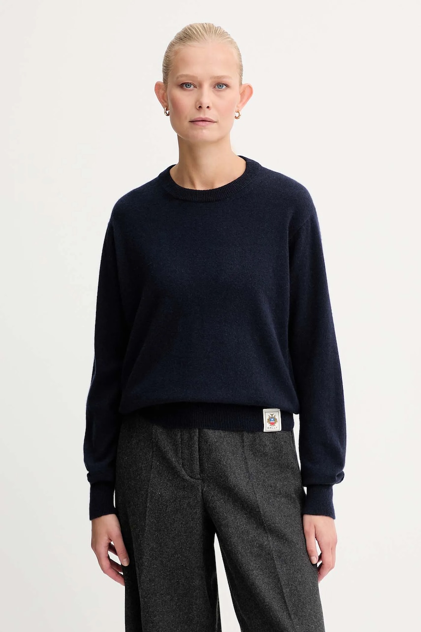 Kašmírový svetr Bally dámský, tmavomodrá barva, WKN0BA