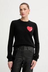 Kašmírový svetr FROM FUTURE dámský, růžová barva, WPR01195