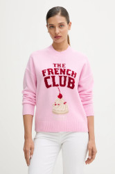 Kašmírový svetr FROM FUTURE růžová barva, WPR03280