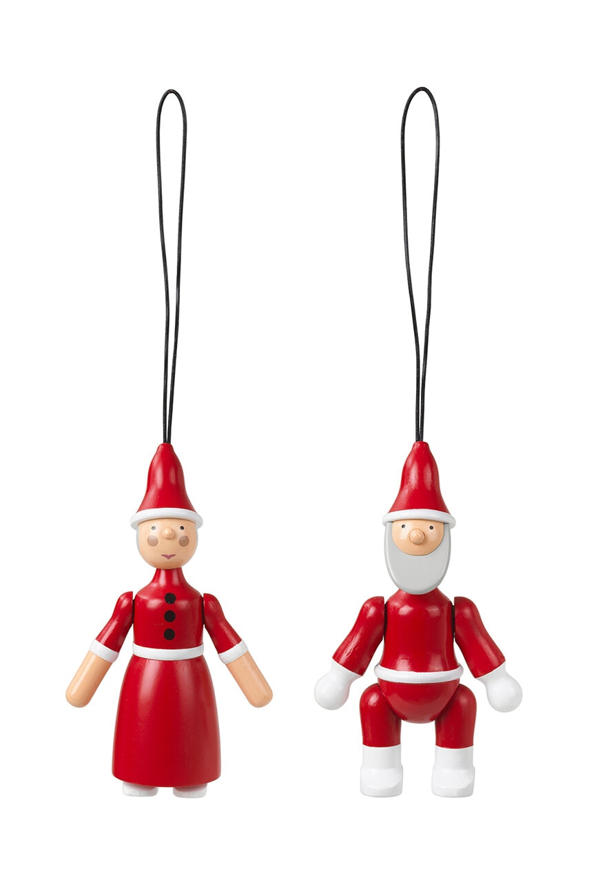 Kay Bojesen  Ozdoba na vánoční stromeček  Santa Claus and Santa Clara 2-pack