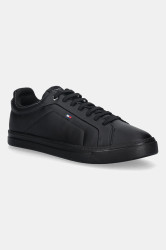 Kecky Tommy Hilfiger ICON COURT LIGHT ESS pánské, černá barva, FM0FM05678