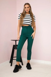 Kesi Tmavě zelené kalhoty na míru