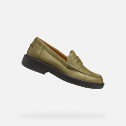 Khaki dámské mokasíny Geox Spherica EC-1 - Dámské