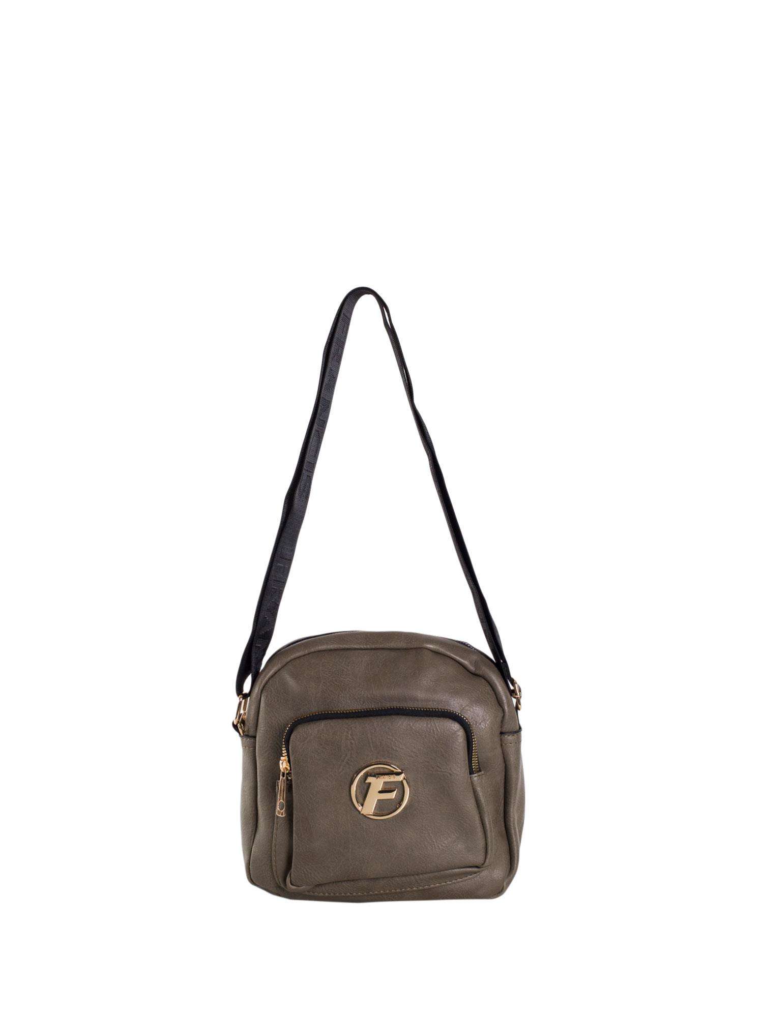 Khaki malá crossbody messenger taška