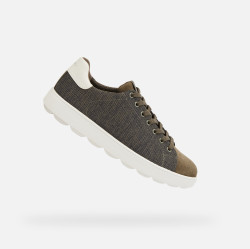 Khaki pánské tenisky Geox Spherica Ecub-1 - Pánské