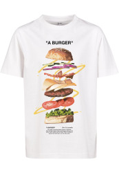 Kids A Burger Tee bílé