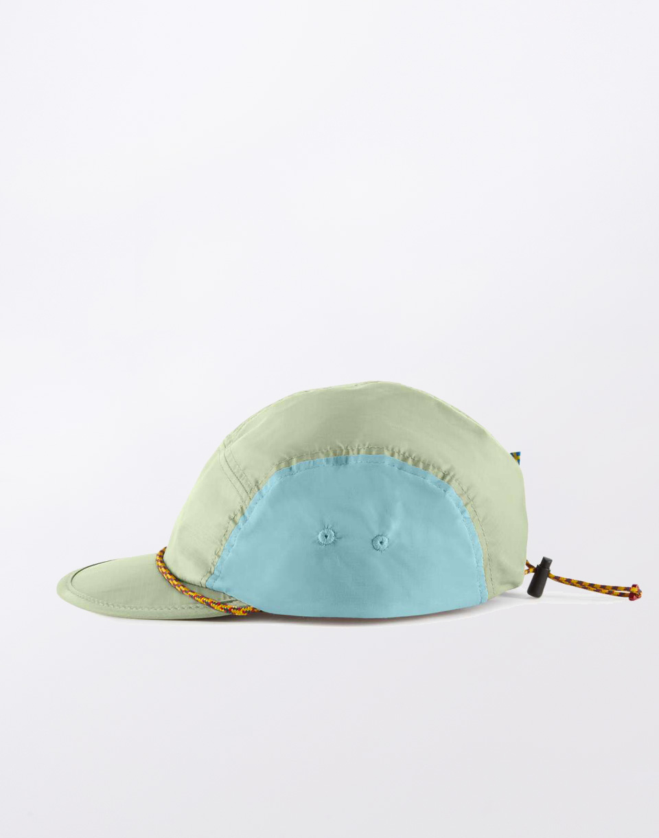 Klättermusen Runa Five Panel Cap Sea Foam - Mineral Blue