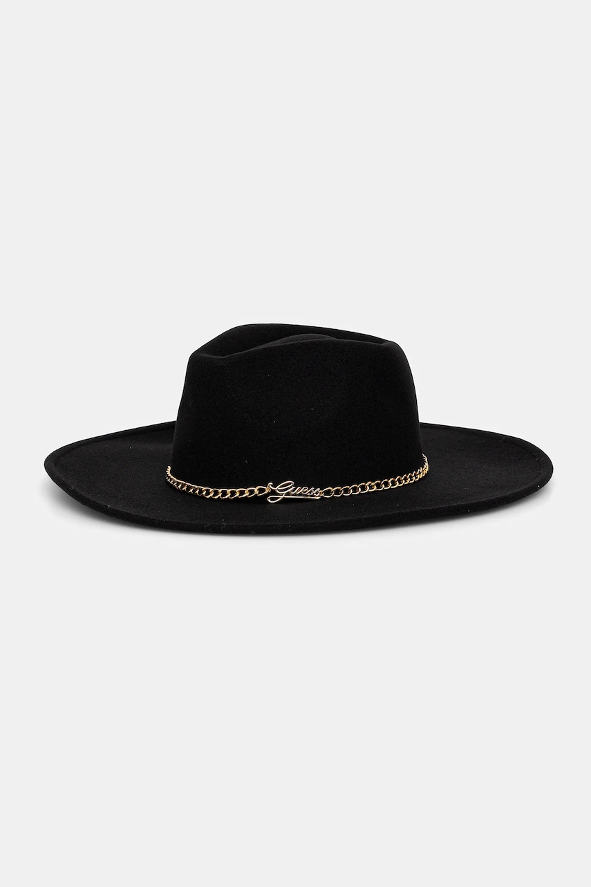 Klobouk Guess černá barva, AW5367 POL01