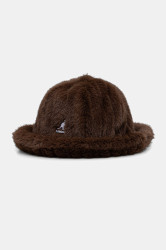 Klobouk Kangol FAUX FUR CASUAL hnědá barva, K4190ST.BD204