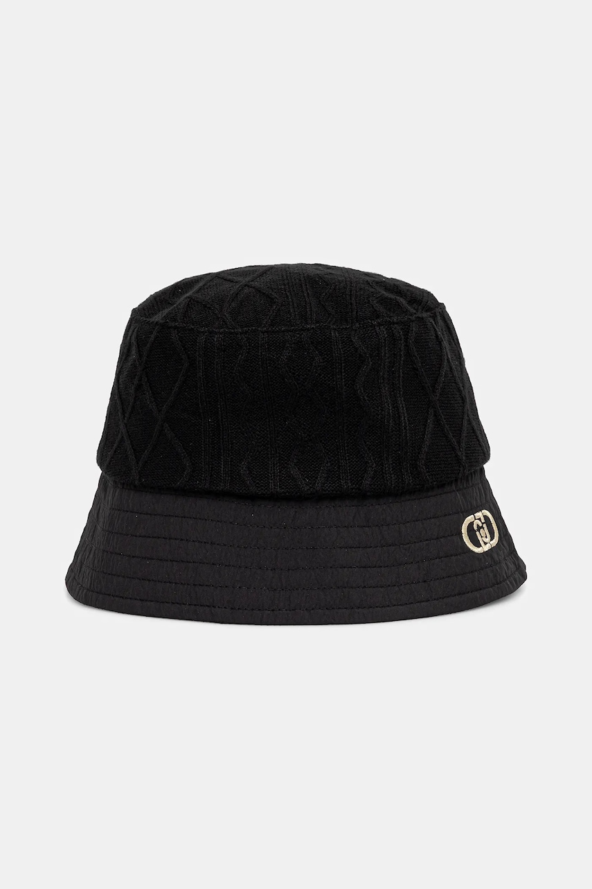Klobouk Liu Jo černá barva, TF5244.MA92F