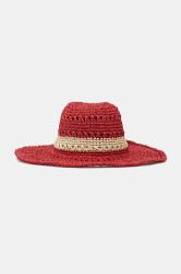Klobouk United Colors of Benetton červená barva, 62NLDA016
