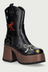 Koi Footwear  kovbojské boty na klínku dámské Lassitude Chunky Cowboy Boty