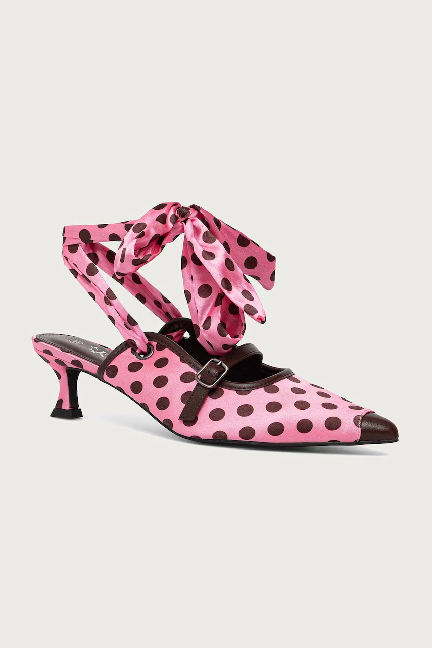 Koi Footwear  Lodičky s otevřenou patou Polka Dot Kitten Heels