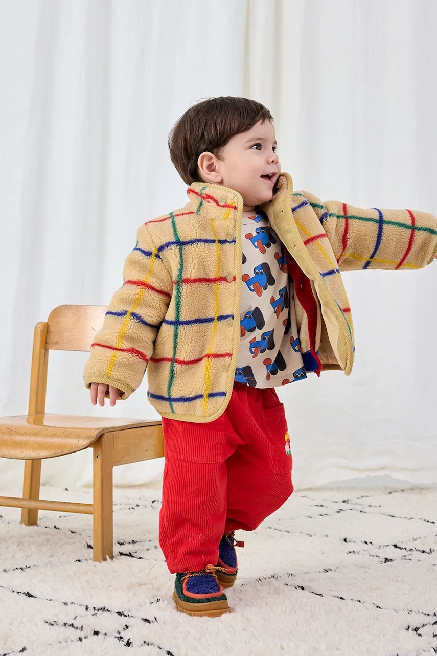 Kojenecká bunda Bobo Choses béžová barva, 225AB108