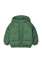 Kojenecká bunda Liewood Adelina Jacket With Ears zelená barva, LW20055