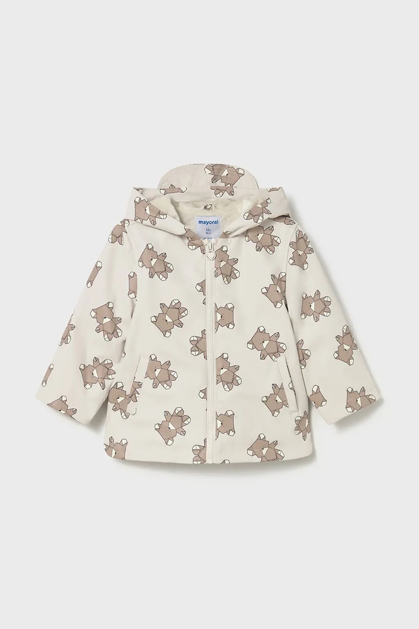 Kojenecká bunda Mayoral béžová barva, 2439