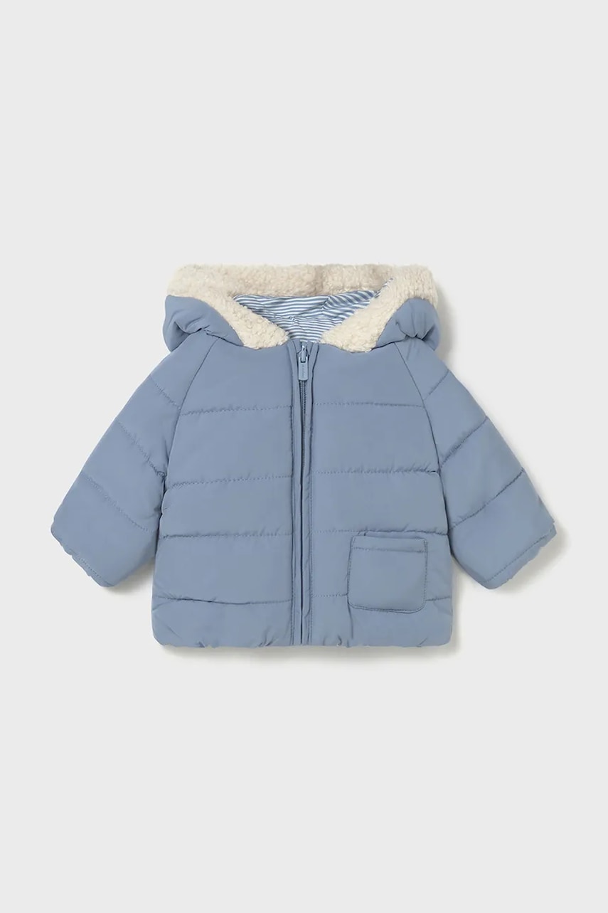 Kojenecká bunda Mayoral Newborn modrá barva, 2410